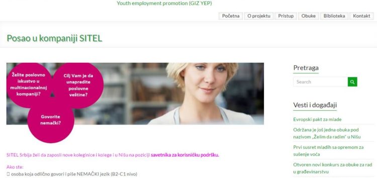 SITEL Srbija nudi posao