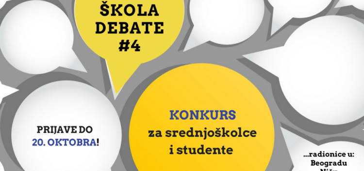 Otvoren konkurs za polaznike „Evropske škole debate“