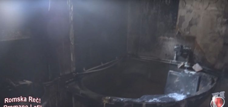 Požar u naselju Crvena zvezda