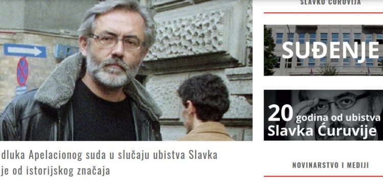 Odluka Apelacionog suda u slučaju ubistva Slavka Ćuruvije od istorijskog značaja